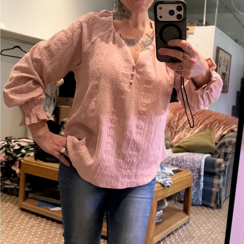 Frye brand pink blouse - Picture 8 of 8